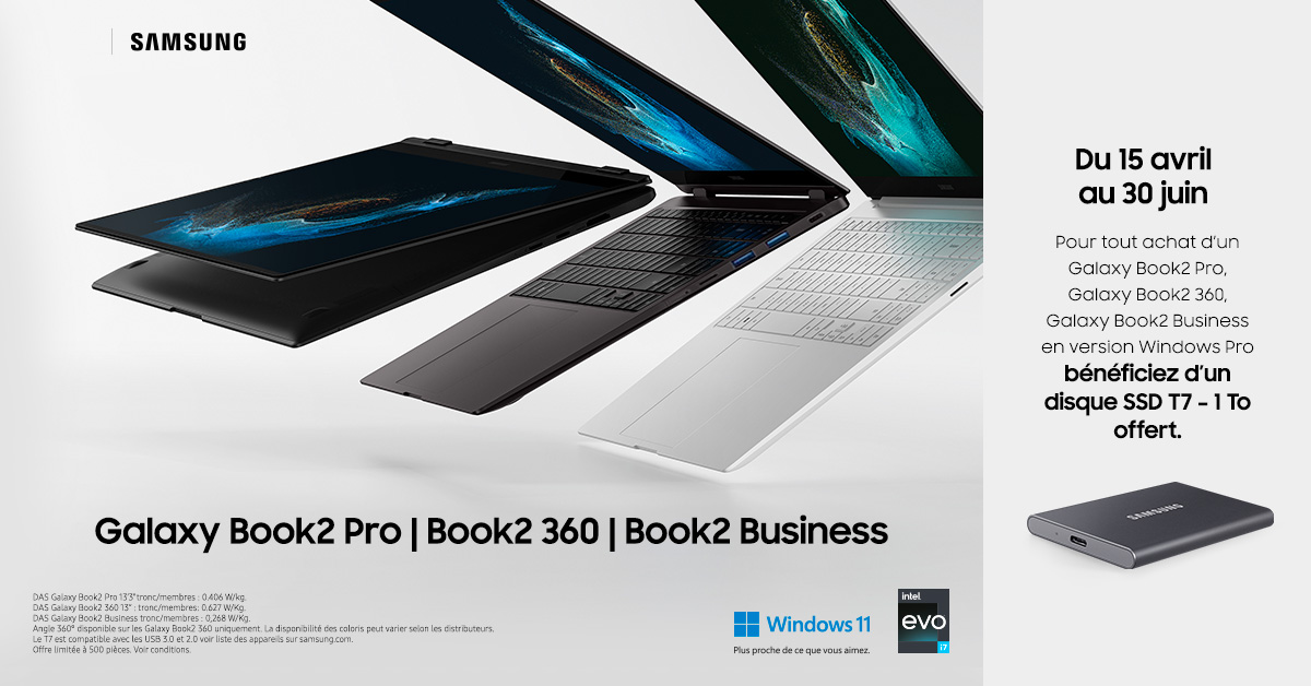 Découvrez en avant-première la nouvelle gamme Samsung Galaxy Book2