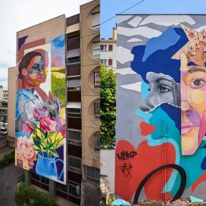 festival street art walls and love